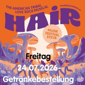 HAIR, Getränkebestellung am 24.07.2026